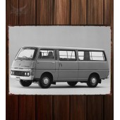 Металлическая табличка Nissan Caravan Long Van (E20)